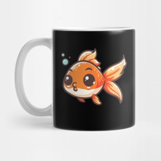 Cute Vectoral Goldfish Face Mug